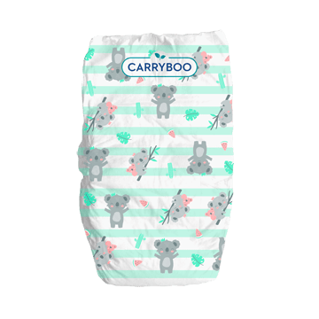 photo de couches écologiques Carryboo avec des motifs koala